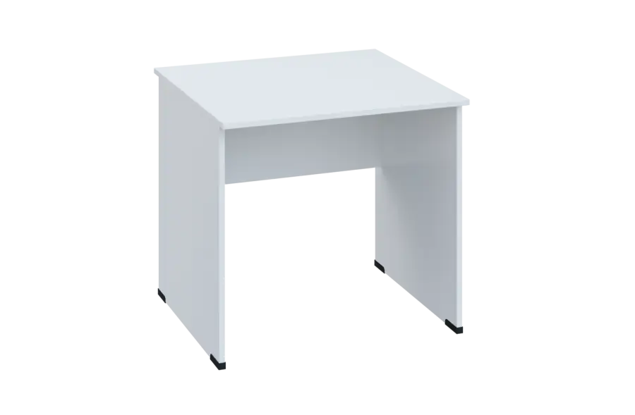 EPL 28 - 8 stůl kancelářský, dřevěná podnož, deska 25 mm, široký 800 mm, bílá